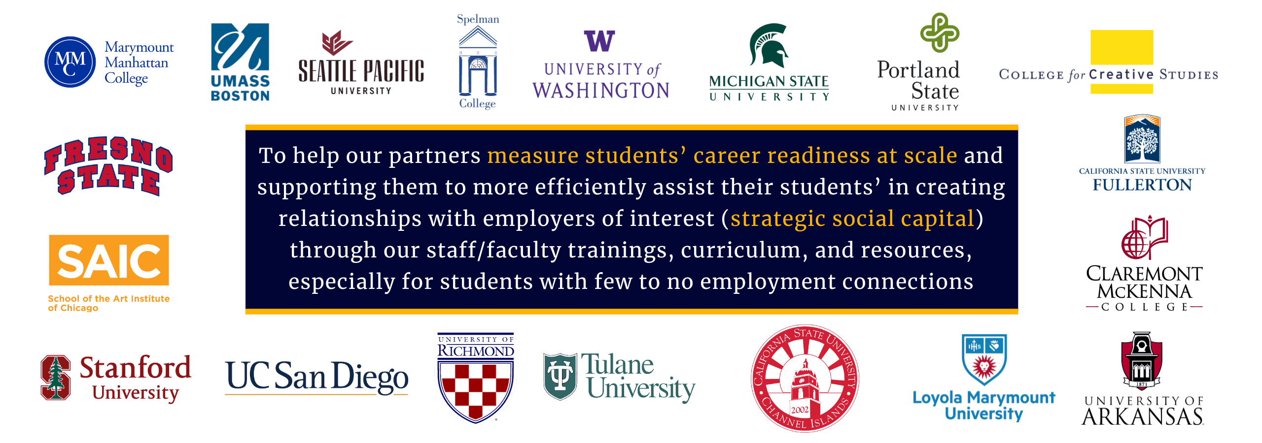 4-Year Schools - Serving students at the following schools